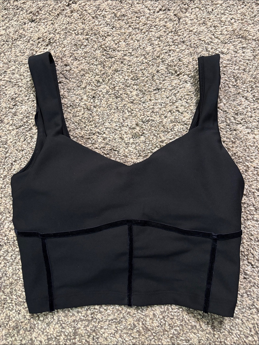 Black Women's Cropped Tank Top